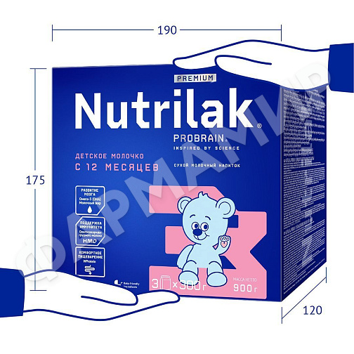 СМЕСЬ МОЛОЧНАЯ NUTRILAK (НУТРИЛАК) PREMIUM №3 ДЕТСКОЕ МОЛОЧКО C 12 МЕС 900ГР
