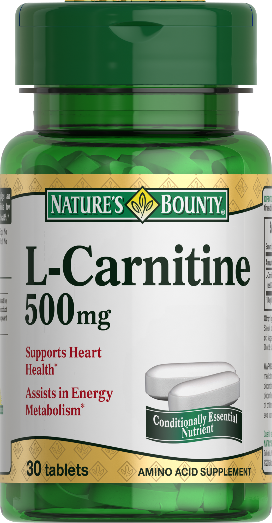 Л-КАРНИТИН 500МГ ТАБЛ №30 NATURES'S BOUNTY (НЕЙЧЕРЕС БАУНТИ)