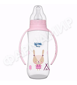 БУТЫЛОЧКА WEE BABY (ВИИ БЕЙБИ) С РУЧКАМИ 270МЛ (ПП) 6-18МЕС (745)