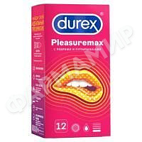 ПРЕЗЕРВАТИВЫ DUREX (ДЮРЕКС) PLEASUREMAX С РЕБРАМИ И ПУПЫРЫШКАМИ №12