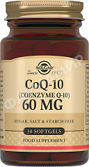 КОЭНЗИМ Q-10 60МГ №30 КАПС СОЛГАР (SOLGAR)