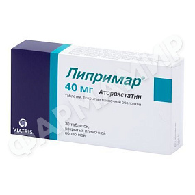 ЛИПРИМАР 40МГ №30 ТАБЛ
