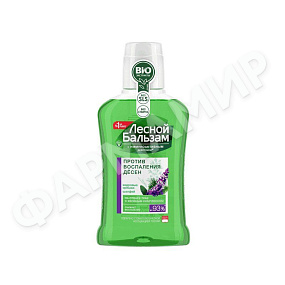 ОПОЛАСКИВАТЕЛЬ Д/ПОЛОСТИ РТА ЛЕСНОЙ БАЛЬЗАМ КЕДРОВЫЕ ОРЕШКИ И ЭКСТРАКТ ШАЛФЕЯ 250МЛ