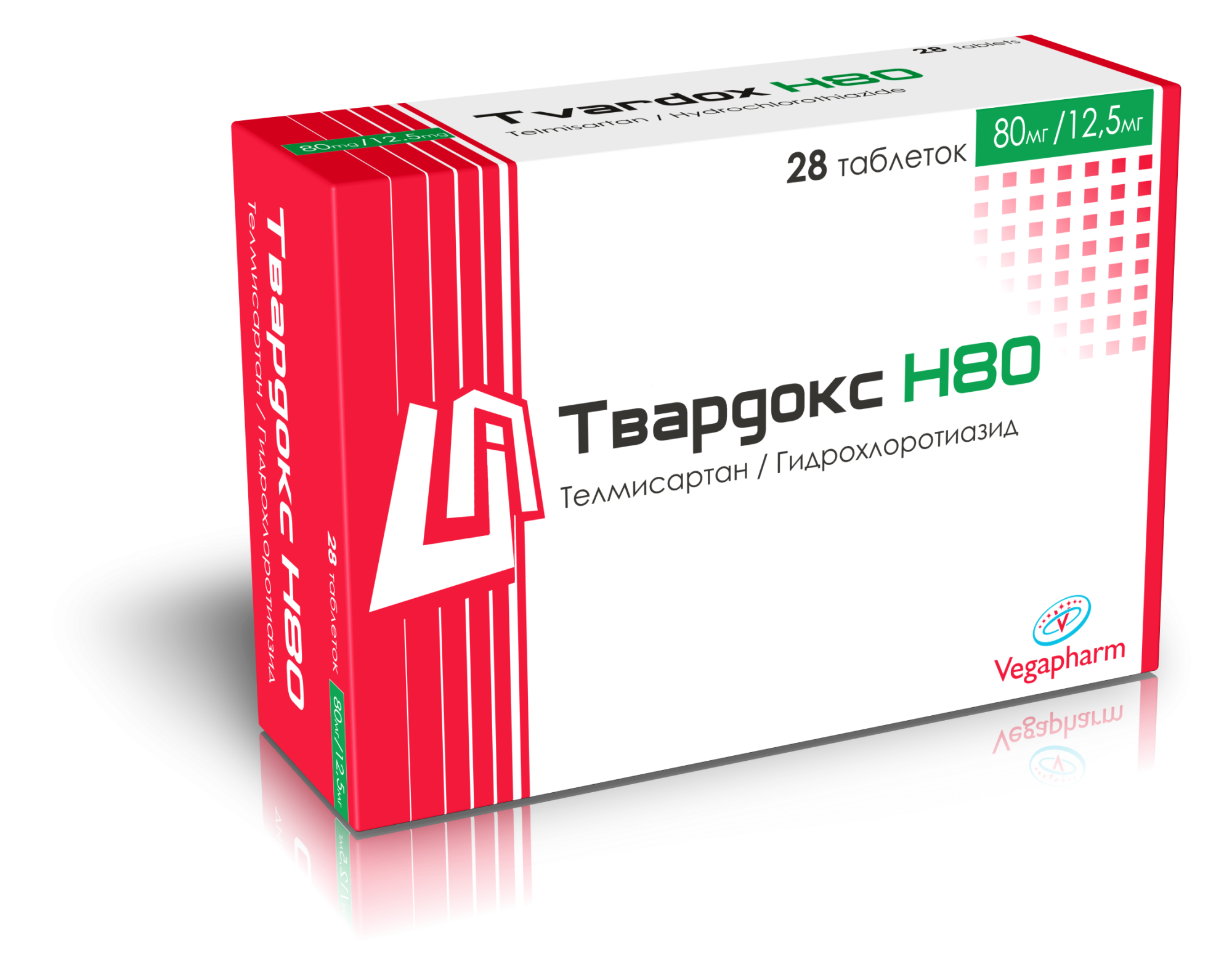 ТВАРДОКС-Н 80МГ/12,5МГ №28 ТАБЛ