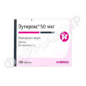 ЭУТИРОКС 50МКГ №100 ТАБЛ