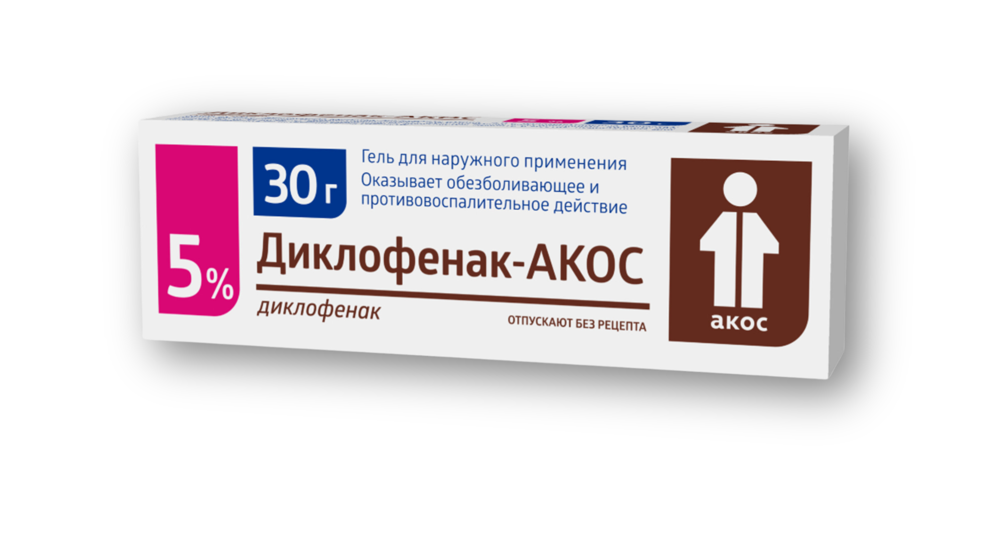 ДИКЛОФЕНАК 5% 30ГР ГЕЛЬ