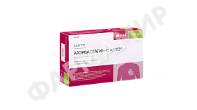 АТОРВАСТАТИН САНТО 40МГ №30 ТАБЛ