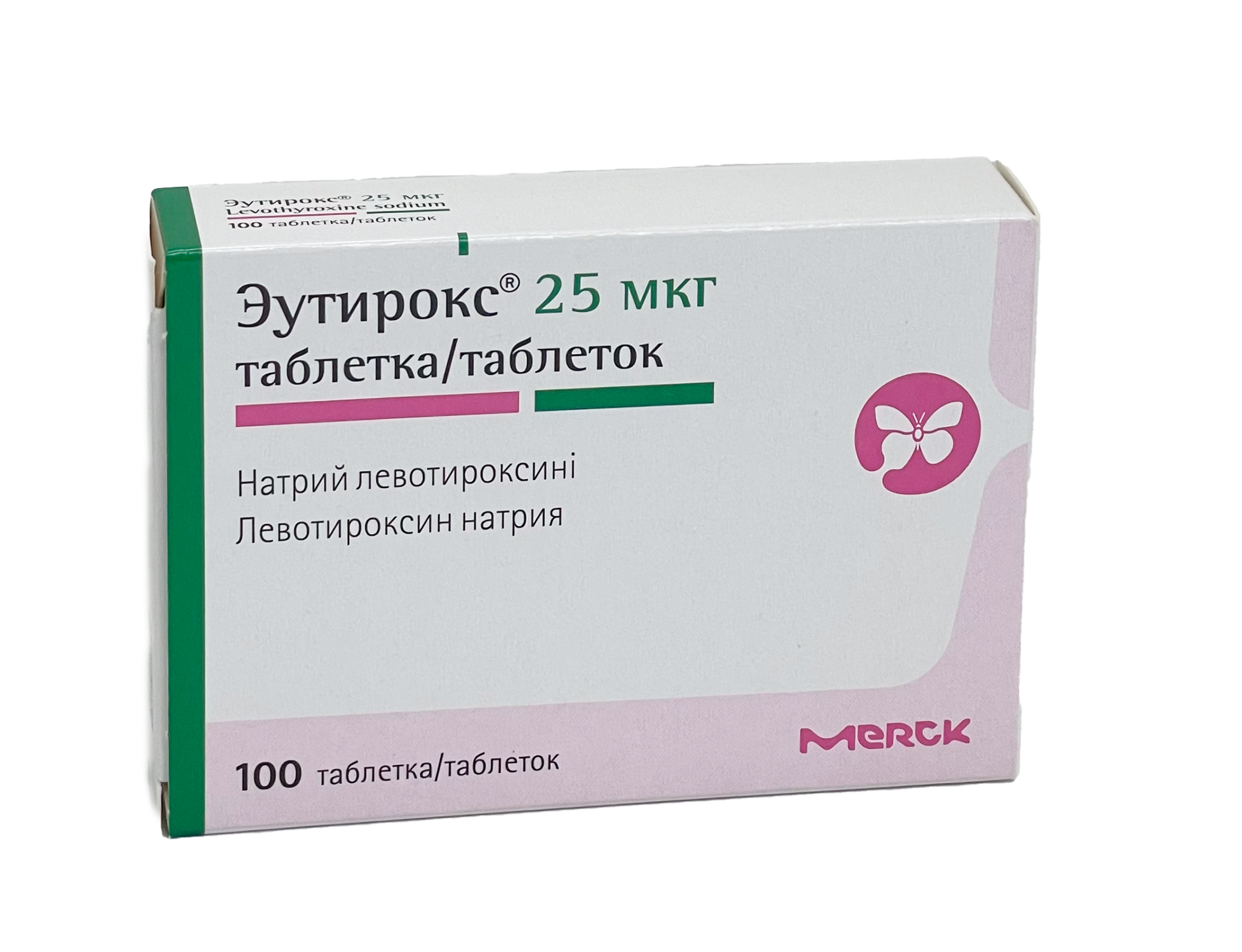 ЭУТИРОКС 25МКГ №100 ТАБЛ