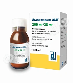АМОКЛАВИН-АМТ 200МГ/28МГ 100МЛ №1 СУСП