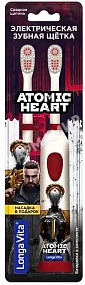 ЩЕТКА ЗУБНАЯ LONGA VITA (ЛОНГА ВИТА) ЭЛЕКТР ATOMIC HEART СРЕДНЯЯ ЩЕТИНА